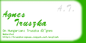 agnes truszka business card